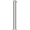 Stainless steel post |  102 mm | stationary, to be fixed by plugswith base plate  180 x 6 mm | without lock | with 1 eyelet